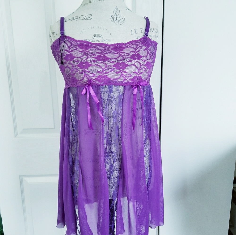 Purple Lace  Nighty
